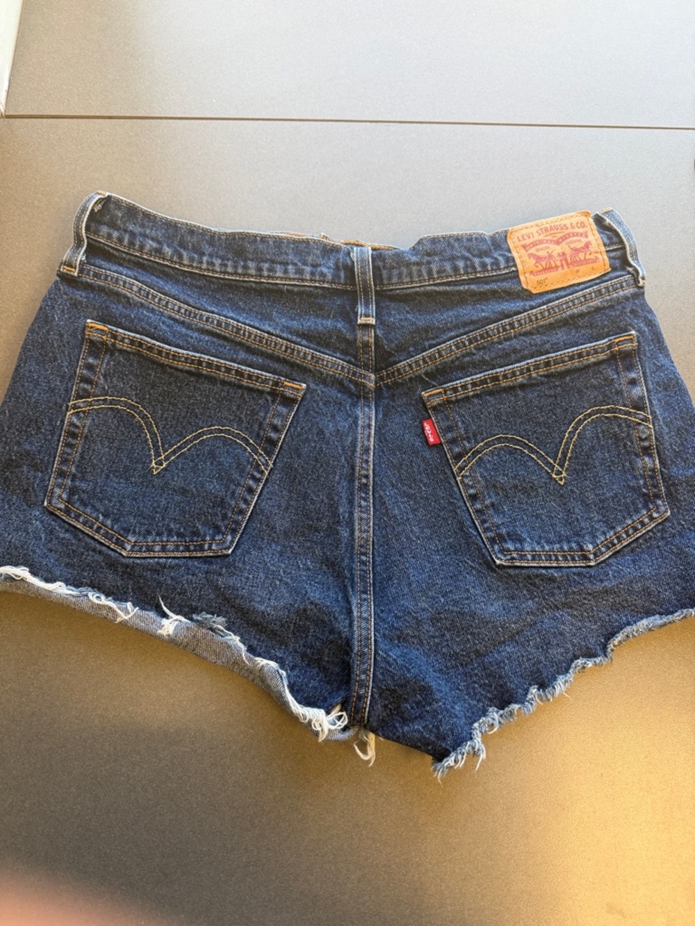 Levi's 501 high-rise cutoff denim shorts